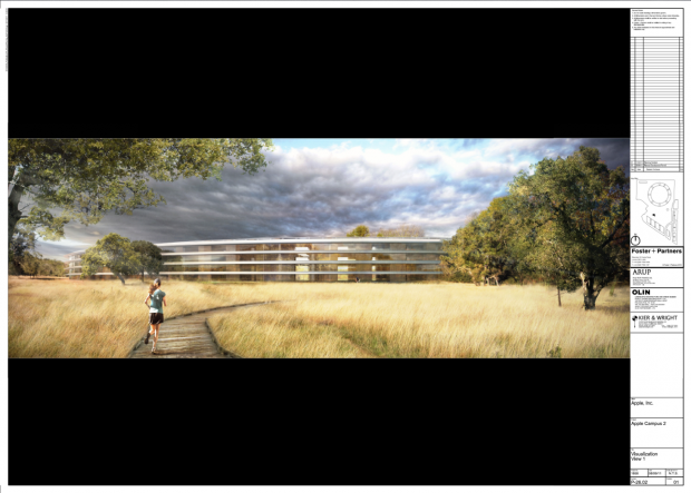 Pl&auml;ne f&uuml;r den Apple Campus 2 von Foster + Partner (Bild: Cupertino City Council)